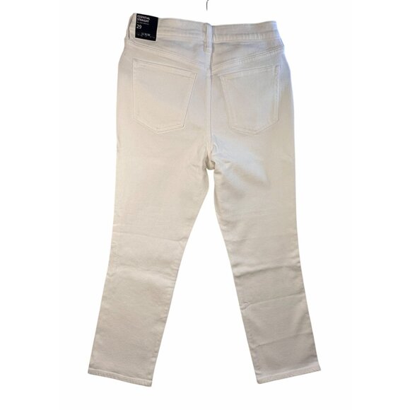 J.Crew Womens Straight White Jeans Size 29 NWT Classic Mid Rise Stretch Denim - Picture 2 of 9